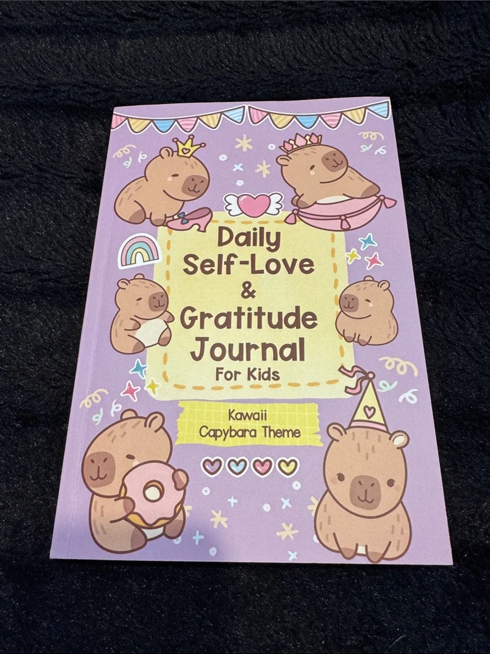 Daily Self-Love & Gratitude Journal for Kids Kawaii Capybara Theme